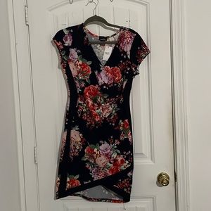 Navy Floral dress
